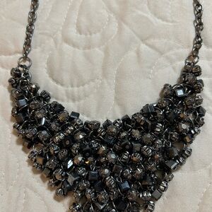 Elegant Black Beaded Necklace
